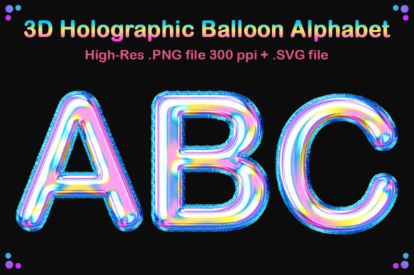 3D Holographic Balloon Alphabet Set: A Creative Solution for Festive Designs