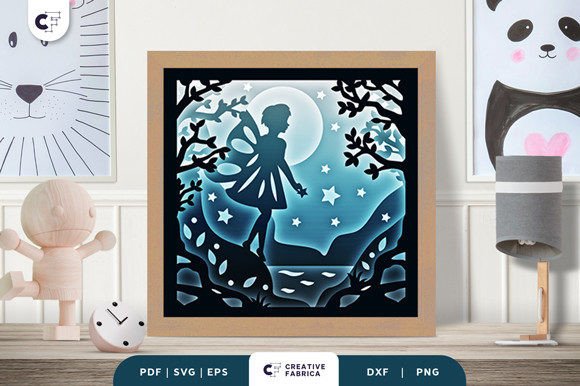 Fairy in the Forest 3D Light Box SVG: A Magical Addition to Your Creative Projects