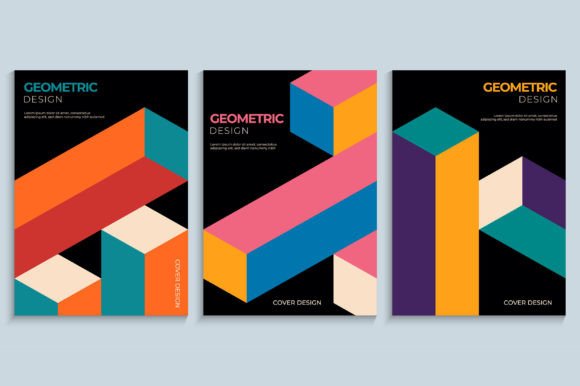 Geometric Rectangular 3D Cubes Design: A Versatile Tool for Modern Creatives
