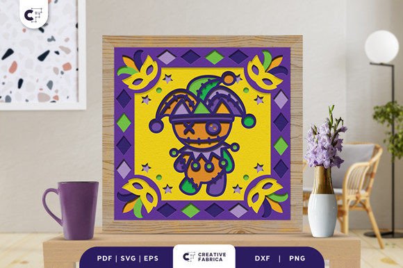 Mardi Gras Voodoo Doll 3D Light Box SVG: A Cultural and Creative Masterpiece