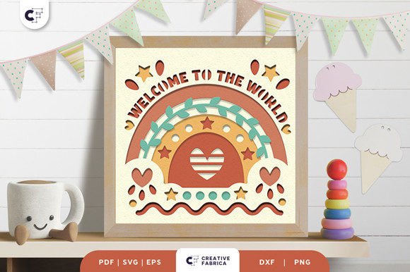 Rainbow Nursery Room 3D Shadow Box: A Strategic Addition to Your Baby’s Space