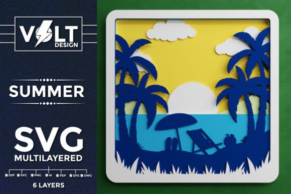 Summer BG 3D SVG Multilayered Cut Files: A Creative and Practical Tool for All
