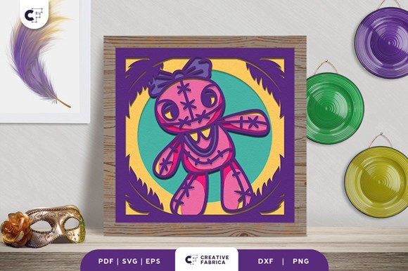 Voodoo Carnival 3D Layered Paper Cut